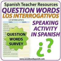 Spanish Questions Words Speaking Activity - Interrogativos Spanish Questions Words Speaking Activity - Interrogativos